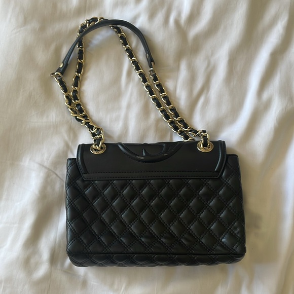 GUESS Women’s Black and Gold Convertible Crossbody - Picture 2 of 8